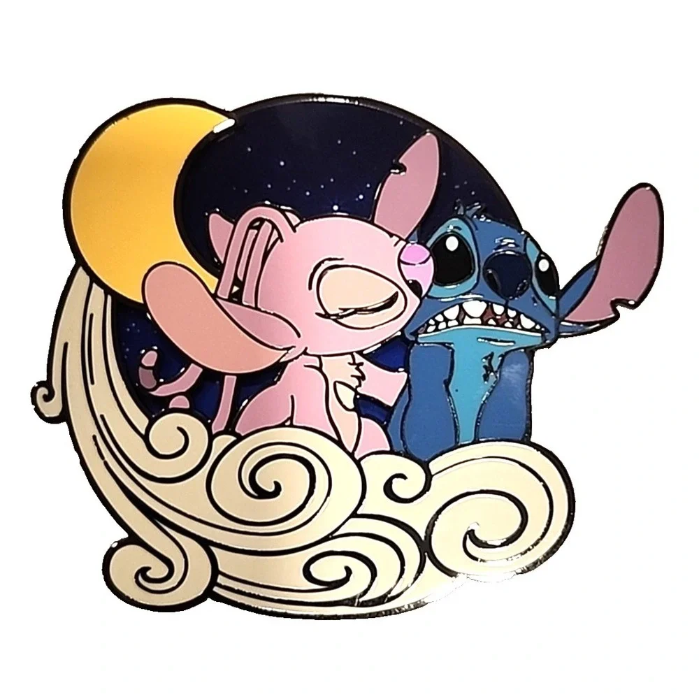 Disney Pin Stitch & Angel Experiment Moon Jumbo PARIS DLP Artist Proof AP 174092